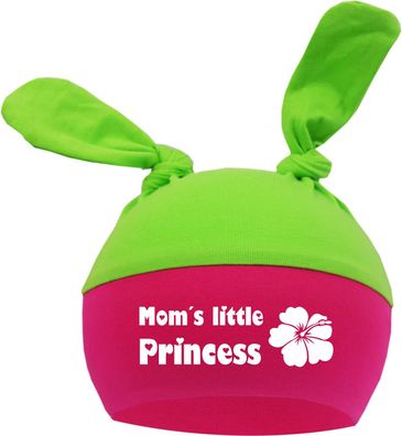 2-Zipfel Baby Mütze Multicolor mit Moms little Princess