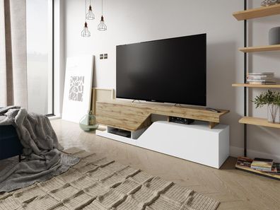TV-Lowboard Ceelias Modern Stil TV-Tisch TV-Schrank Wohnzimmer Mediaschrank M24