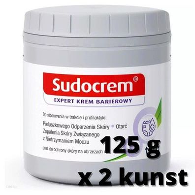 Sudocrem Expert Antiseptische Heilungs Creme 125 g X 2 KUNST Pflege Haut