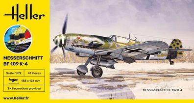 Heller 1:72 56229 Starter KIT Messerschmitt Bf 109 K-4