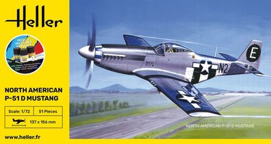 Heller 1:72 56268 Starter KIT P-51 Mustang