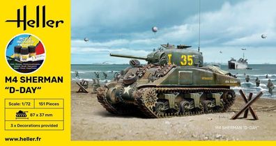 Heller 1:72 56892 Starter KIT M4 Sherman D-Day
