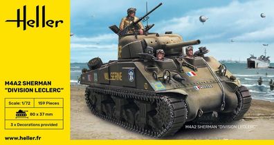 Heller 1:72 79894 M4A2 Sherman Division Leclerc (deco. FR