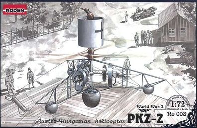 Roden 1:72 8 PKZ-2 Austro-Hungarian Helicopter World War 1
