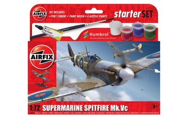 Airfix 1:72 A55001 Small Beginners Set Supermarine Spitfire MkVc