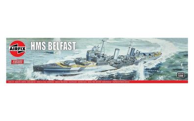 Airfix 1:600 A04212V HMS Belfast, Vintage Classics