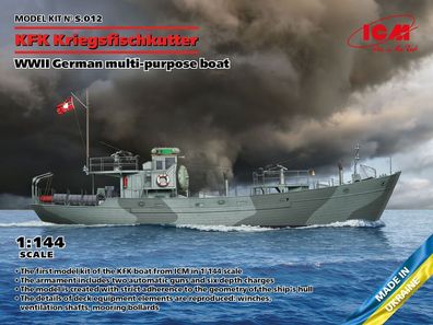 ICM 1:144 S.012 KFK Kriegsfischkutter, WWII German multi-purpose boat (100% new molds