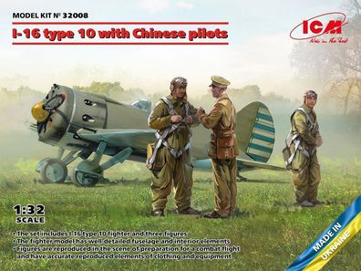 ICM 1:32 32008 I-16 type 10 with Chinese pilots