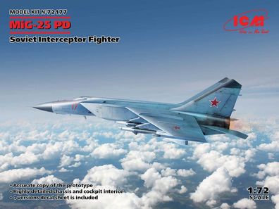 ICM 1:72 72177 MiG-25 PD, Soviet Interceptor Fighter