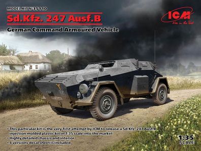 ICM 1:35 35110 Sd. Kfz. 247 Ausf. B, German Command Armoured Vehicle