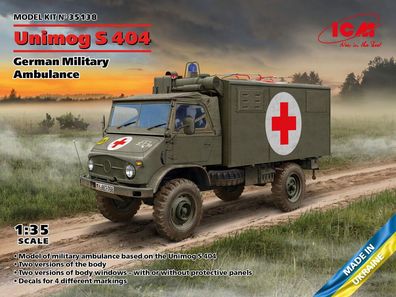 ICM 1:35 35138 Unimog S 404, German Military Ambulance