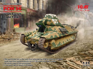 ICM 1:35 35336 FCM 36, WWII French Light Tank