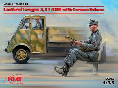 ICM 1:35 35418 Lastkraftwagen 3,5t AHN w. German Drivers Limited