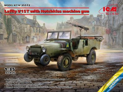 ICM 1:35 35572 Laffly V15T with Hotchkiss machine gun