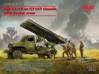 ICM 1:35 35596 BM-13-16 on G7107 chassis with Soviet crew