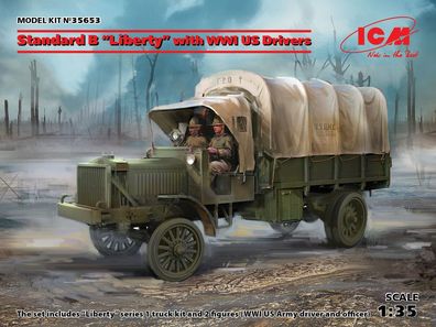 ICM 1:35 35653 Standard B Liberty with WWI US Drivers