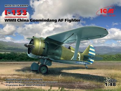ICM 1:48 48099 I-153, WWII China Guomindang AF Fighter
