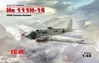 ICM 1:48 48263 He 111H-16, WWII German Bomber