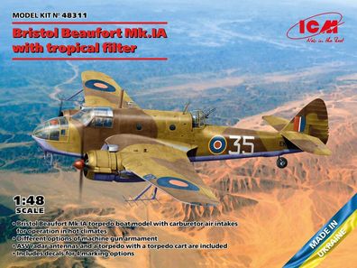 ICM 1:48 48311 Bristol Beaufort Mk. IA with tropical filter