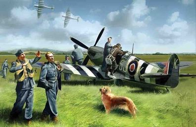 ICM 1:48 48801 Spitfire Mk IX with RAF Pilots / Ground Crew