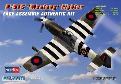 Hobby Boss 1:72 80243 P-51C 'Mustang' Fighter