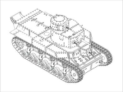 Hobby Boss 1:35 82493 Soviet T-24 Medium Tank