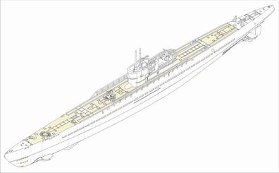 Hobby Boss 1:350 83508 German Navy Type IX-C U-Boat