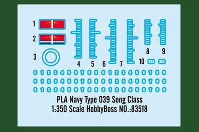 Hobby Boss 1:350 83518 PLA Navy Type 039 Song Class