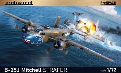 Eduard Plastic Kits 1:72 7012 B-25J Mitchell Strafer, Profipack