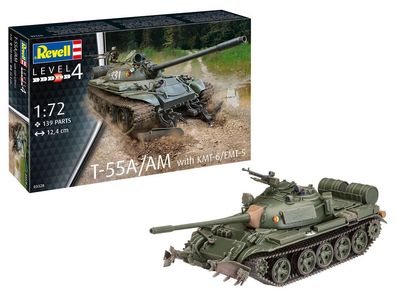 Revell 1:72 3328 T-55A/ AM with KMT-6/ EMT-5