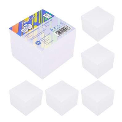6x Nachfüller für Zettelbox Nachfüllpapier 800 Blatt weißes Papier Notizzettel