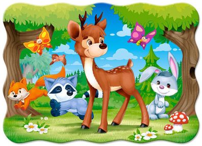 Castorland B-03570-1 A Deer and Friends, Puzzle 30 Teile