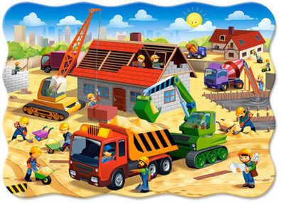 Castorland B-03686-1 House in Construction, Puzzle 30 Teile