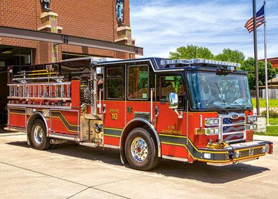 Castorland B-018352 Fire Engine, Puzzle 180 Teile