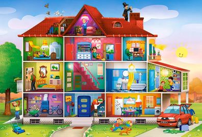 Castorland B-040346-1 House Life, Puzzle 40 Teile