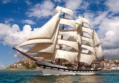 Castorland B-52851 Tall Ship Leaving Harbour, Puzzle 500 Tei