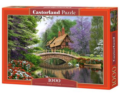 Castorland C-102365-2 River Cottage, Puzzle 1000 Teile