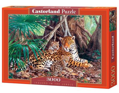 Castorland C-300280-2 Jaguars in the jungle, Puzzle 3000 Teile
