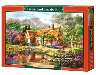 Castorland C-300365-2 Twilight at Woodgreen Pond, Puzzle 3000 T