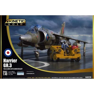 Kinetic 1:48 K48139 Harrier GR3 40 ANN Falkl