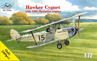 Avis 1:72 AV72048 Hawker Cygnet with ABS Skorpion engine, Flugzeug, Bausatz
