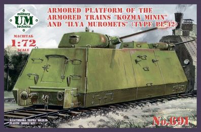 Unimodels 1:72 UMT691 Armored platform of the armored trains Kozma Minin and Ilya Mur