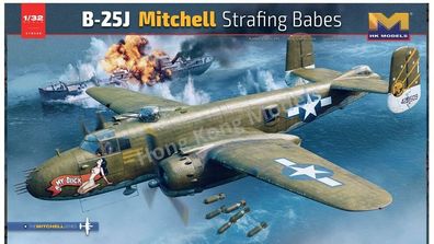 HongKong Model 1:32 HKM01E036 B-25J Mitchell Strafing babes