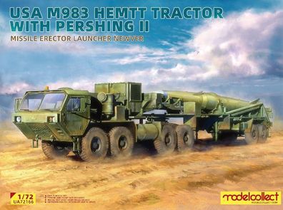 Modelcollect 1:72 UA72166 USA M983 Hemtt Tractor With Pershing II Missile Erector Lau