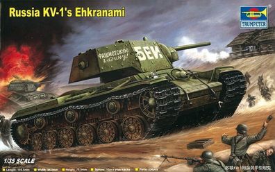 Trumpeter 1:35 357 Russian KV-1's Ehkranami