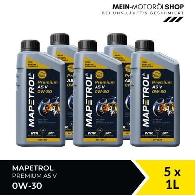 Mapetrol Premium A5 V 0W-30 5x1 Liter