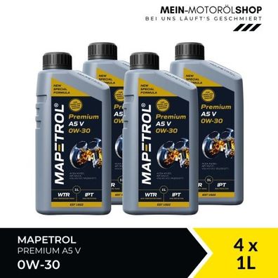 Mapetrol Premium A5 V 0W-30 4x1 Liter