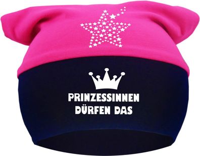 Kopftuch Baby Multicolor Mütze mit Prinzessinnen dürfen das