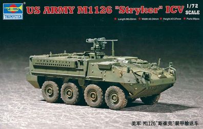 Trumpeter 1:72 7255 ''Stryker'' Light Armored Vehicle (ICV)