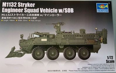 Trumpeter 1:72 7456 M1132 Stryker Engineer Squad Vehicle w/ SOB